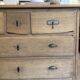 Solid oak chest of drawers - 5 drawers