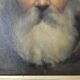 Portrait de veillard moine par paul emile sautai sur carton