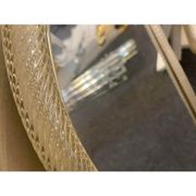 Venetian Style Murano Glass Mirror with Twisted Torciglione Frame