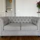 Chesterfield fabric sofa sneak Maison Saulaie - 2 seater