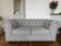 Chesterfield fabric sofa sneak Maison Saulaie - 2 seater