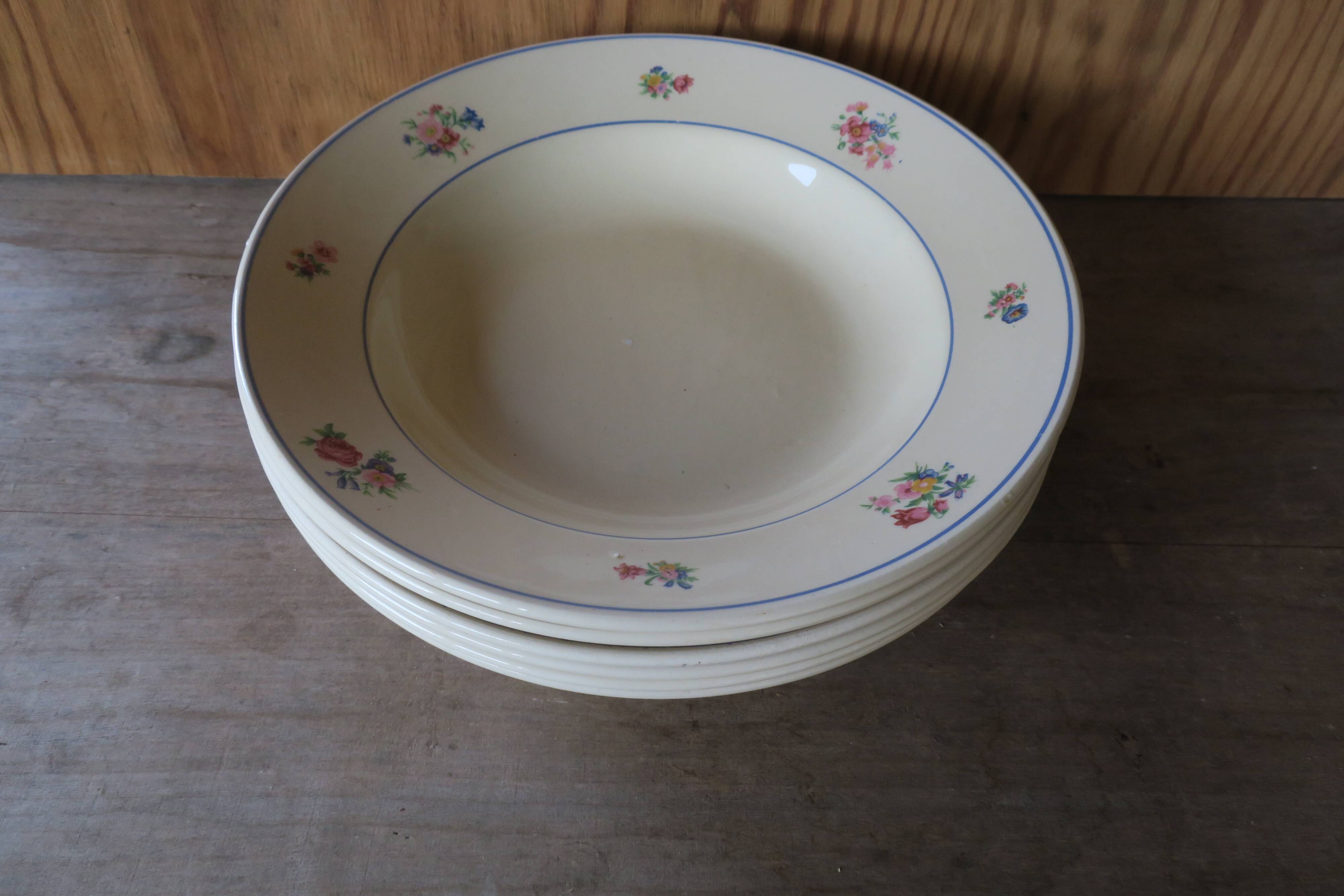 Assiette Porcelaine VDE Villa D'Este Home Tivoli 1996 Lot De 6 Assiettes U00e0 Assiette En Porcelaine