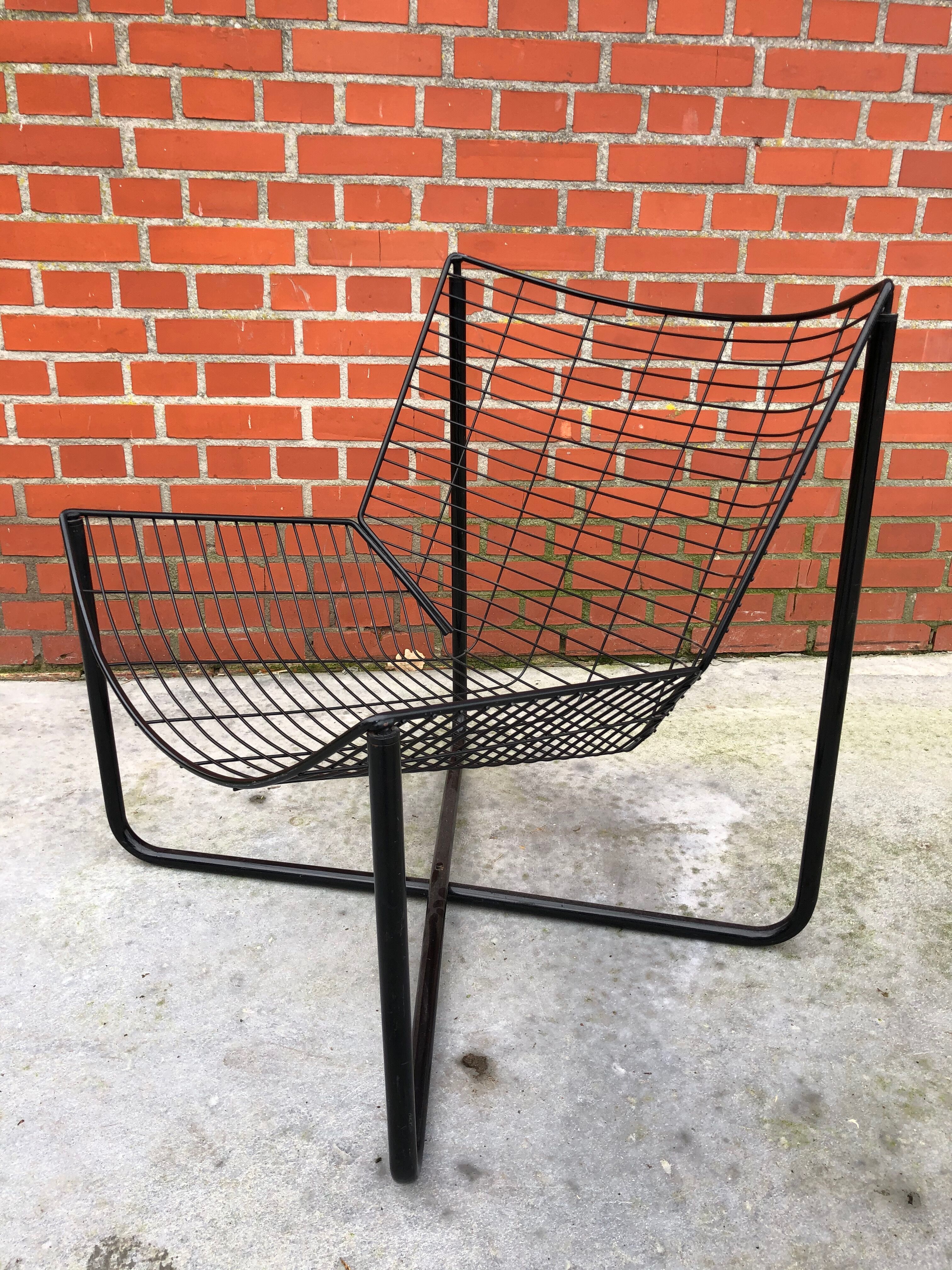 Fauteuil Ikea Jarpen Wire Chair vintage Niels Gammelgaard