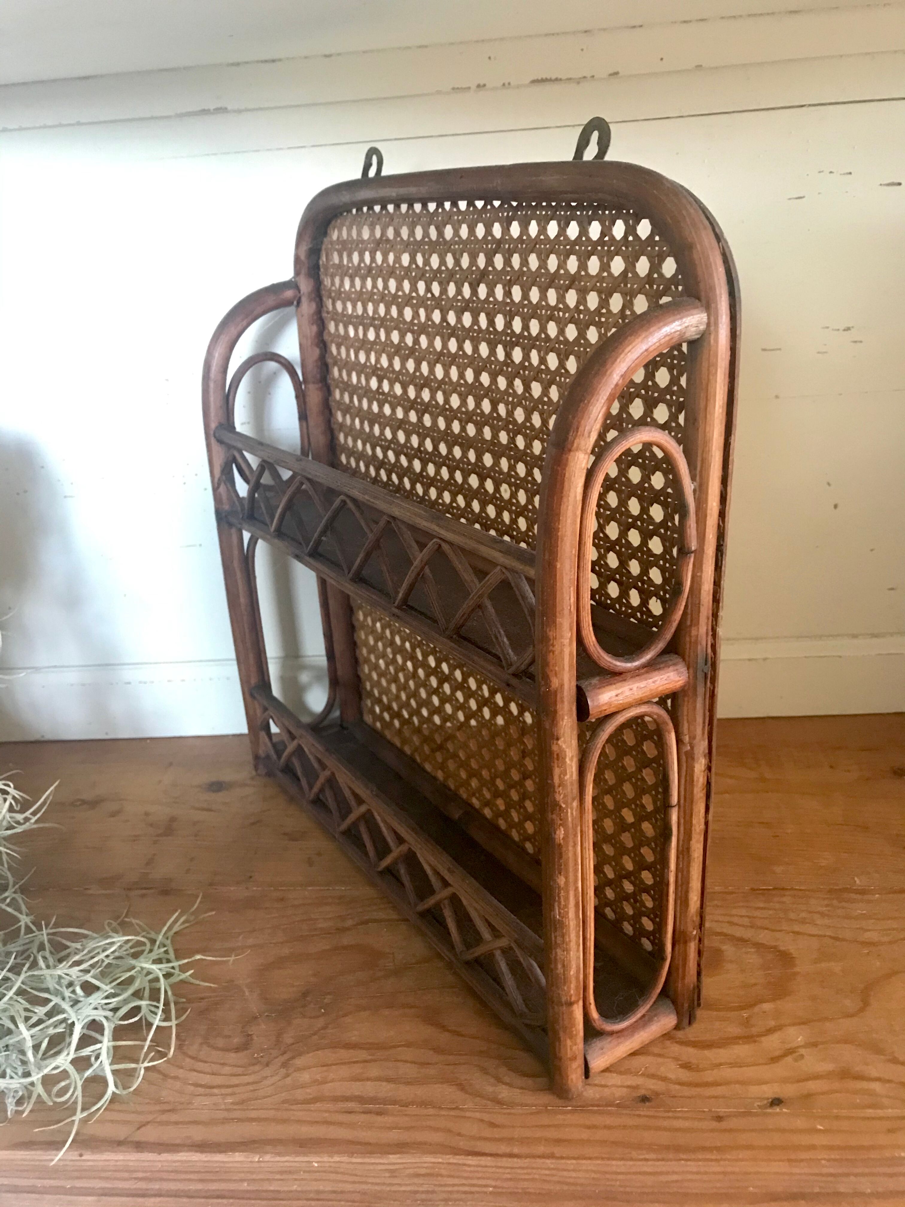 Rattan spice shelf and canning