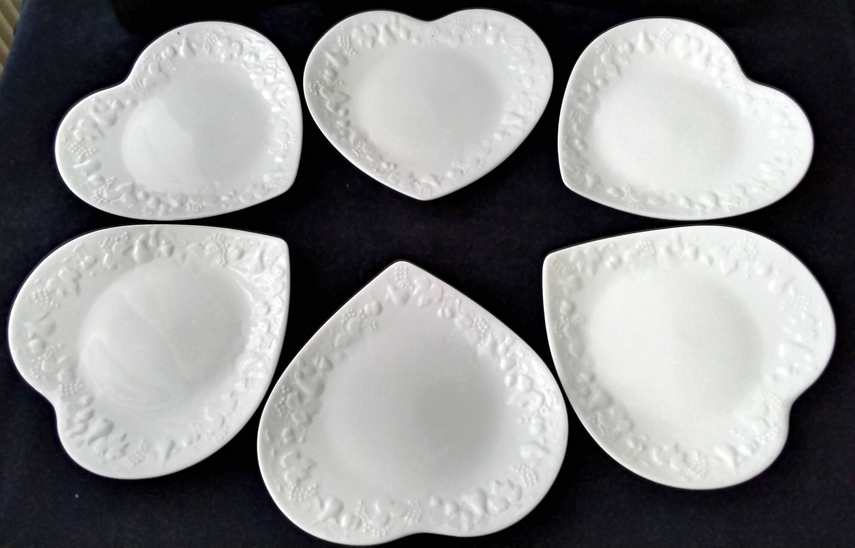 6 Assiettes à dessert Limoges Ph. Deshoulières  Modèle California