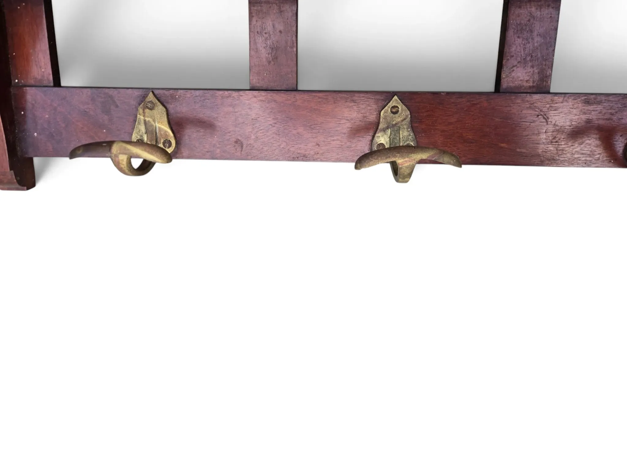 Entrance hall, mahogany coat rack