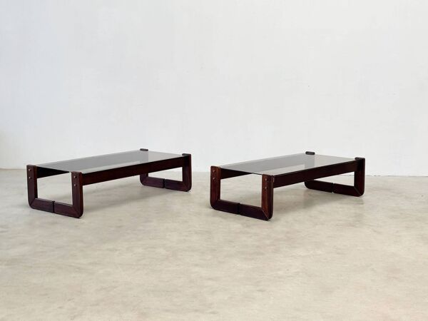 2 tables basses brésiliennes MP91 par Percival Lafer