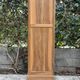 Rare pair of Art Deco glass columns in solid walnut – renovated