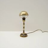 Adjustable desk lamp in lacquered brass, France 1940