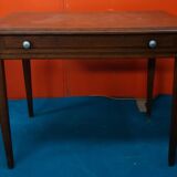 1950s waxed oak drawer table