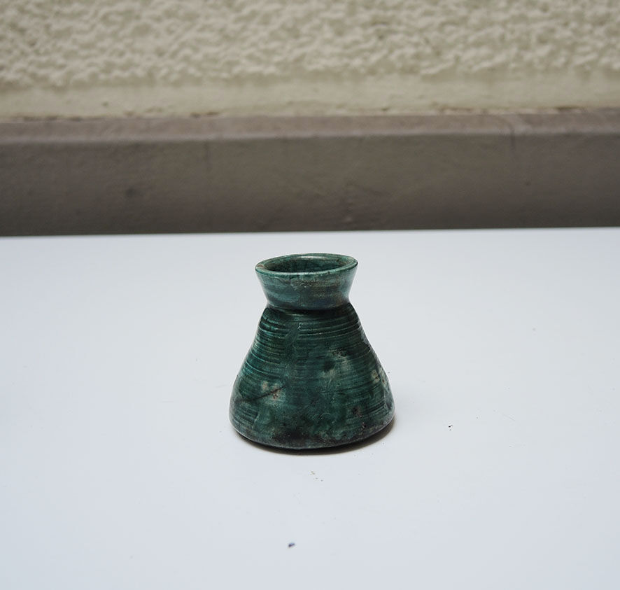 3 old ceramic soliflores vases signed