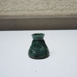 3 anciens vases soliflores en céramique signés