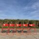 Set 5 vintage TED folding chairs IKEA red 1980s Nield Gammelgaard