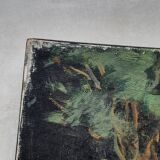 Chinese shadow painting and old roses