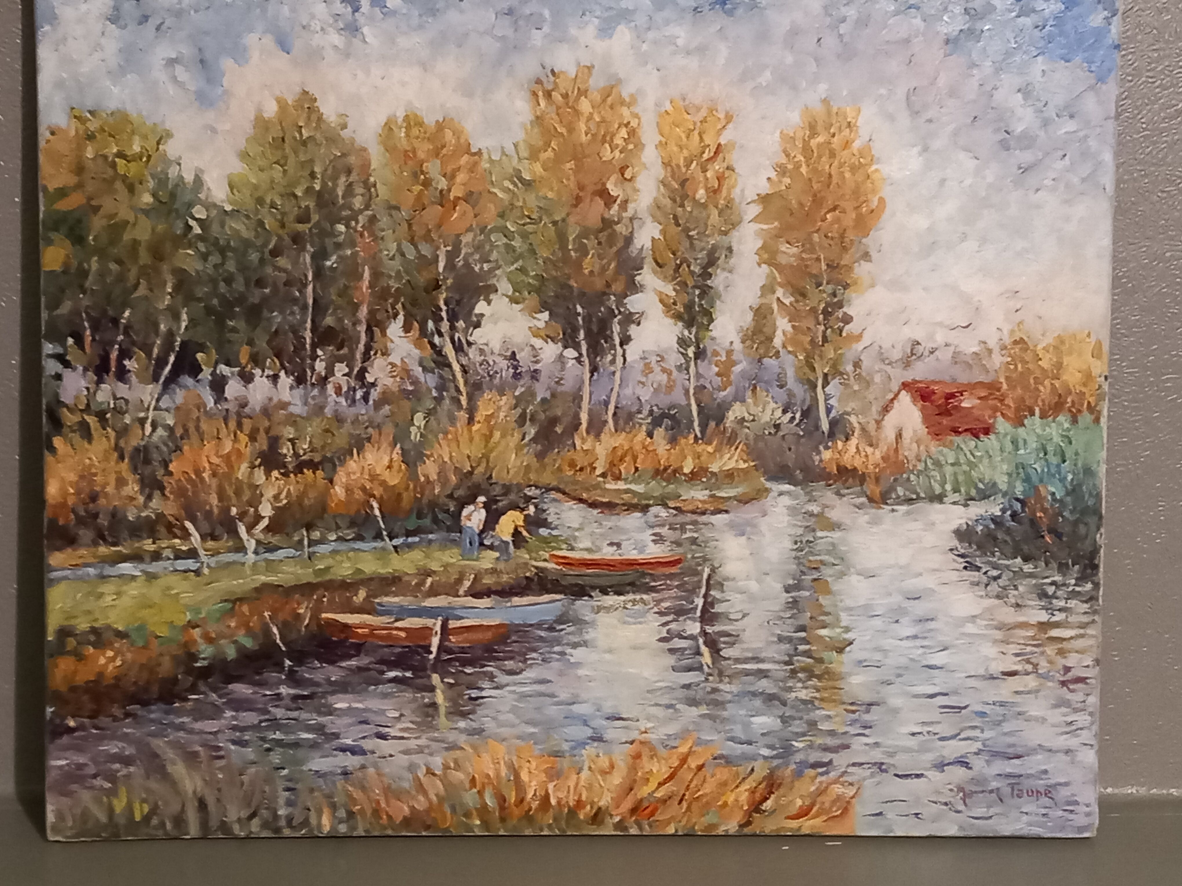 Oil on canvas signed-landscape