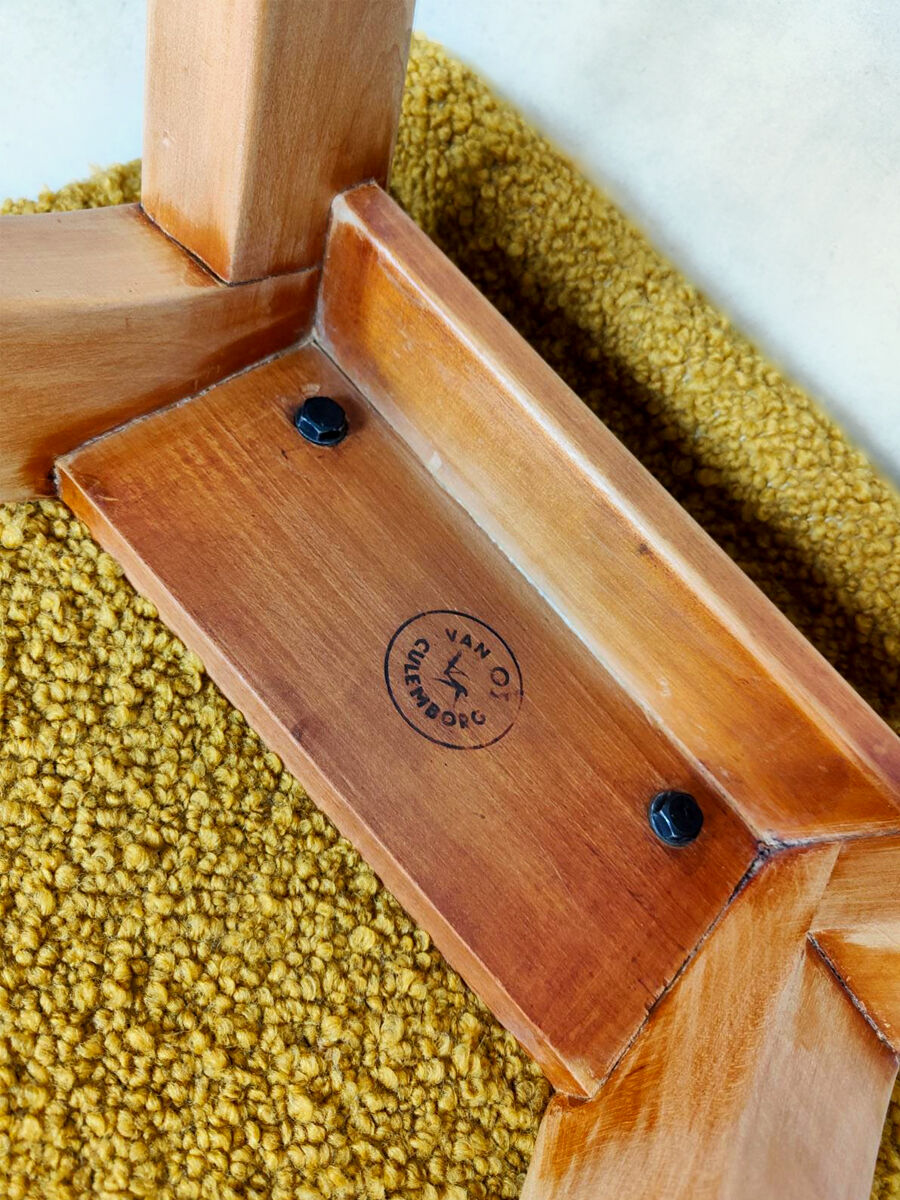 Vintage Dutch design dining chairs 'C.J. van Os' Culemborg