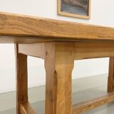 2m solid elm farmhouse table