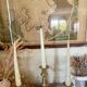 Victorian brass candlesticks