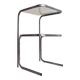 Side table - chrome and smoked glass table - vintage design
