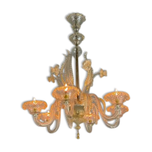 Lustre vénitien en verre