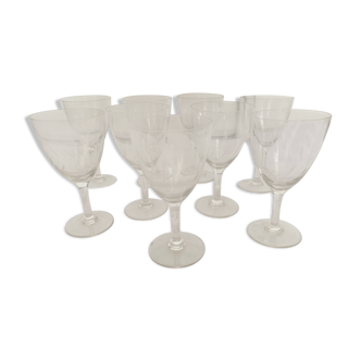 Set de 9 verres à pied