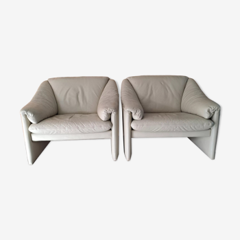 Pair of Leolux design armchairs