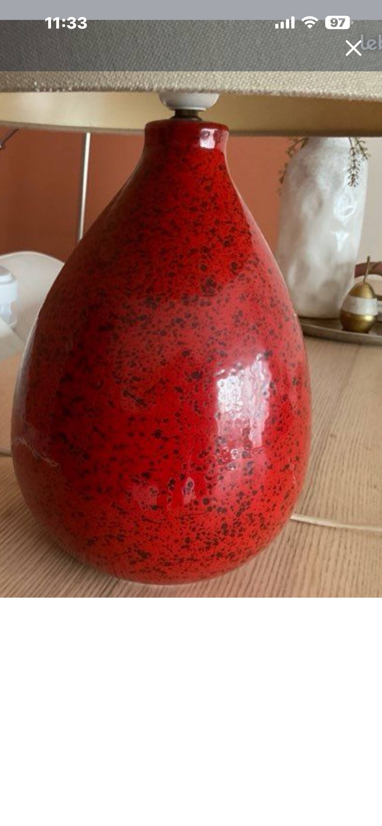 Ceramic ball lamp