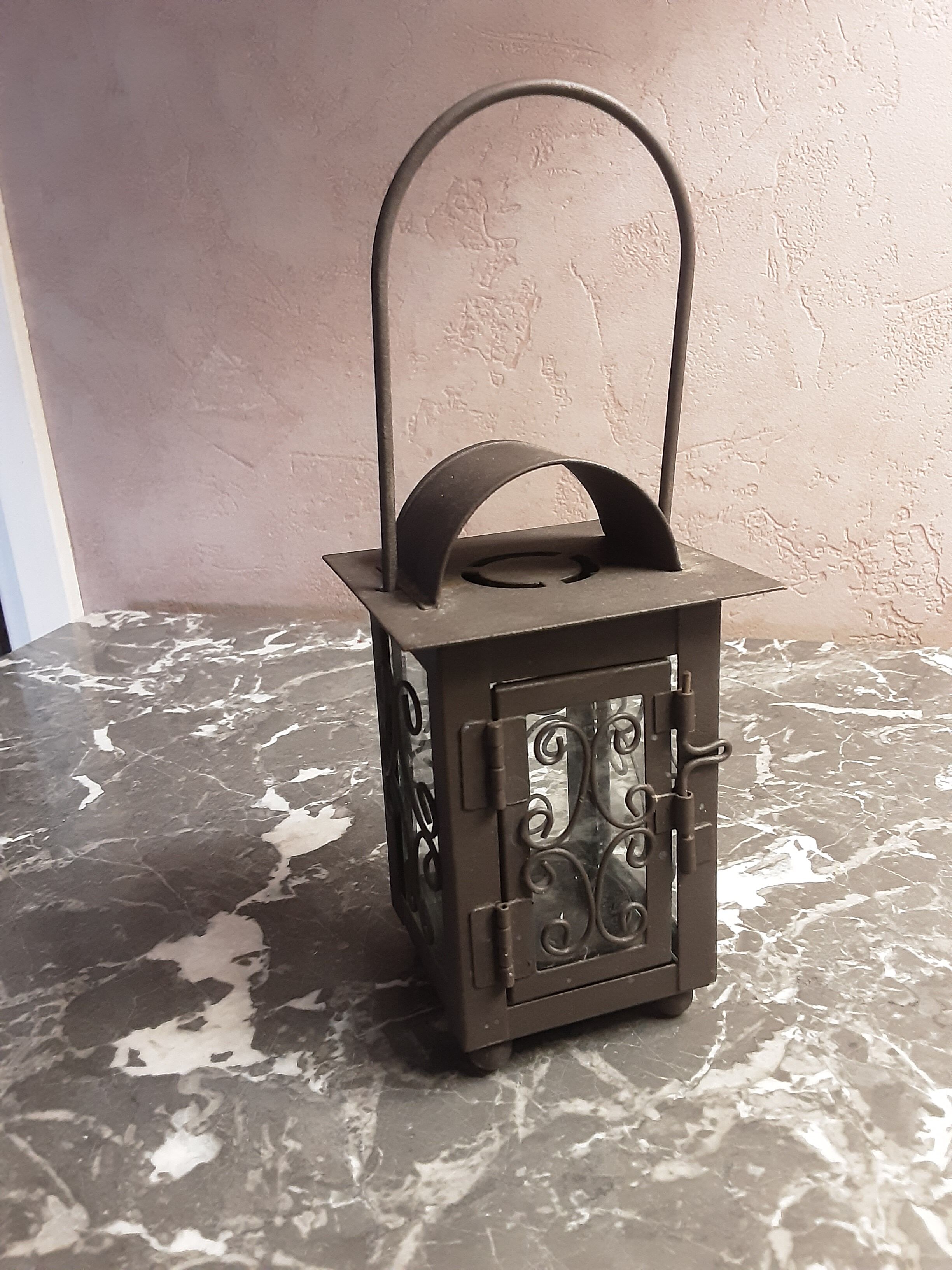 Metal glass lantern  year 85