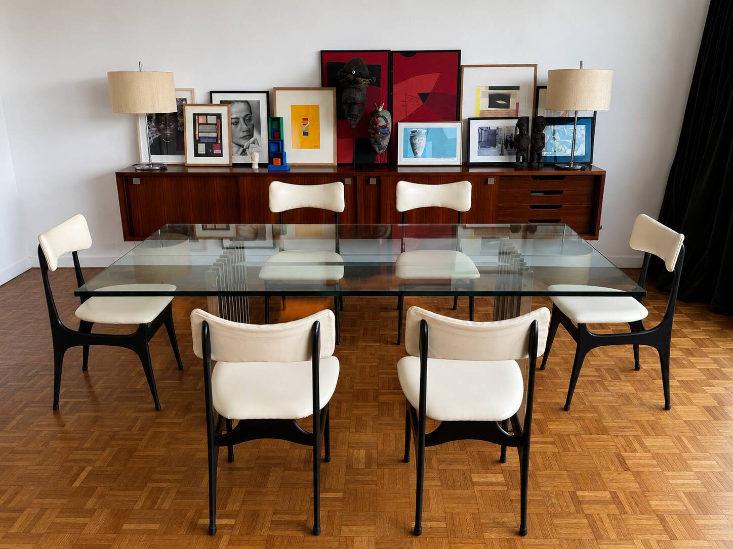 Set of 5 Alfred Hendrickx chairs for Belform 1950