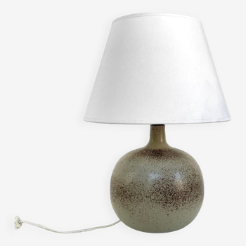 Imposante lampe en grès pyrité, France, circa 1960