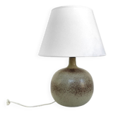 Imposing pyrite stoneware lamp, France, circa 1960