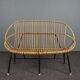Rattan sofa & sheepskin Dutch Design 1960