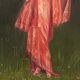 Oil on panel by E. Neill Geisha scene Early twentieth century