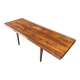 Vintage teak coffee table with a reversible top.