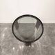 1970s Mid-Century Modern Black Coffee Table with Smoked Glass Top