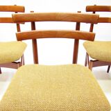 Five 1960s Danish Model 30 Dining Chairs by Poul Hundevad