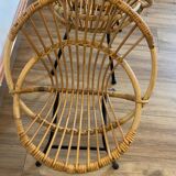 Pair of rattan armchairs for children
