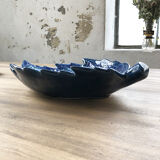 Vallauris blue ceramic sheet dish