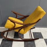 Rocking chair in yellow by TON