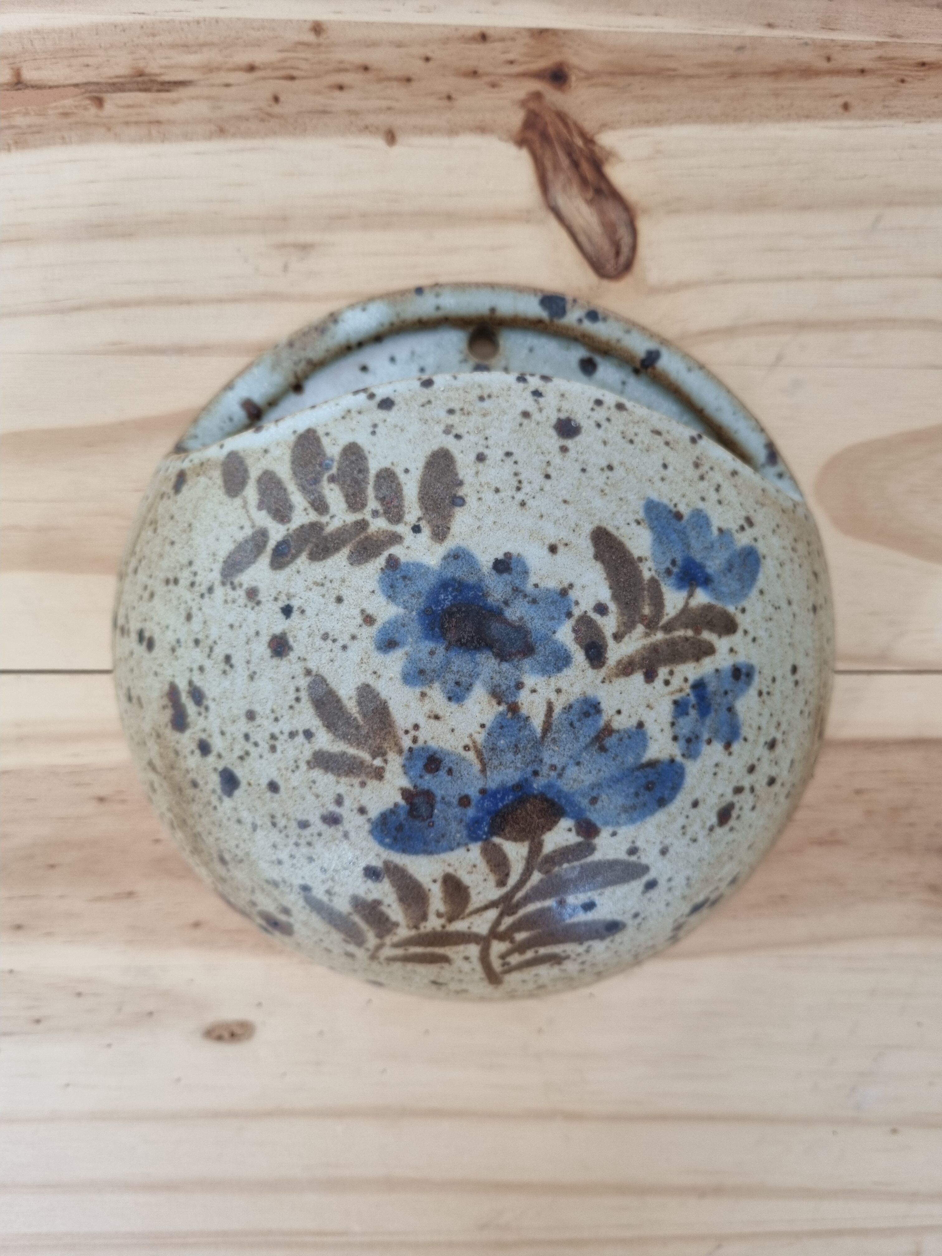 Handmade vintage sandstone wall vase