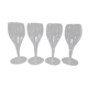 4 crystal glasses of Baccarat model Saint Remy H 18.5 cm signed