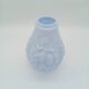 Art Deco Opaline Vase Blue Pastel Glass Pine Cone Decoration France 1930s