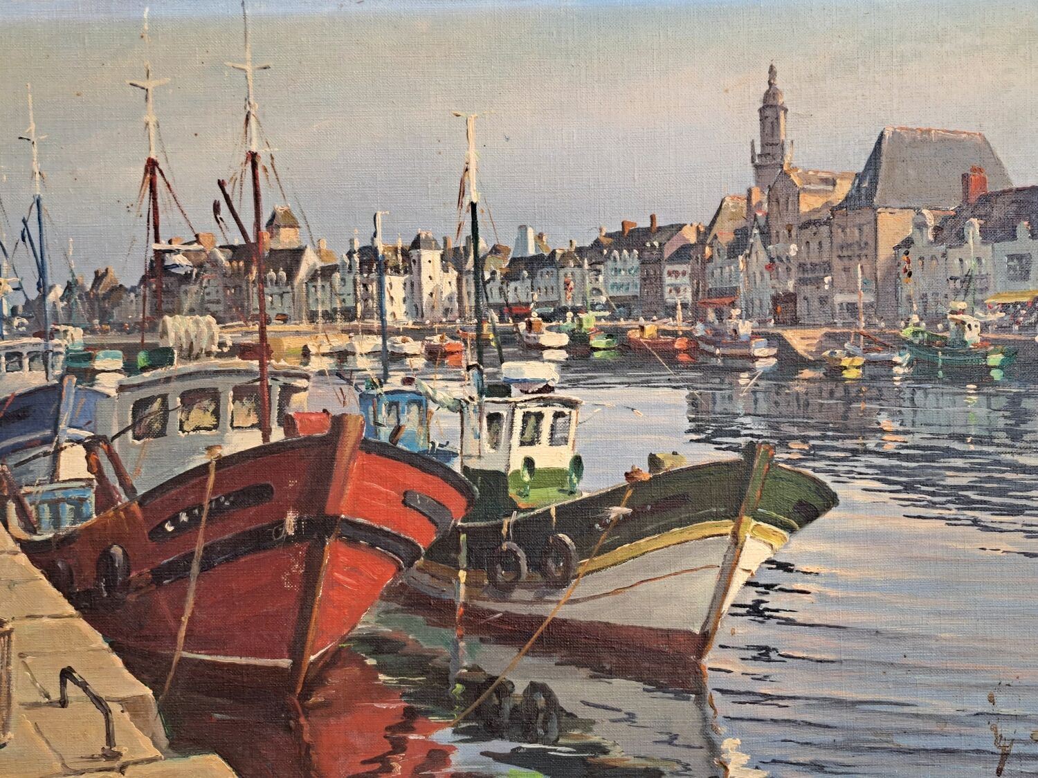 Painting René Huchet Le Croisic Brittany