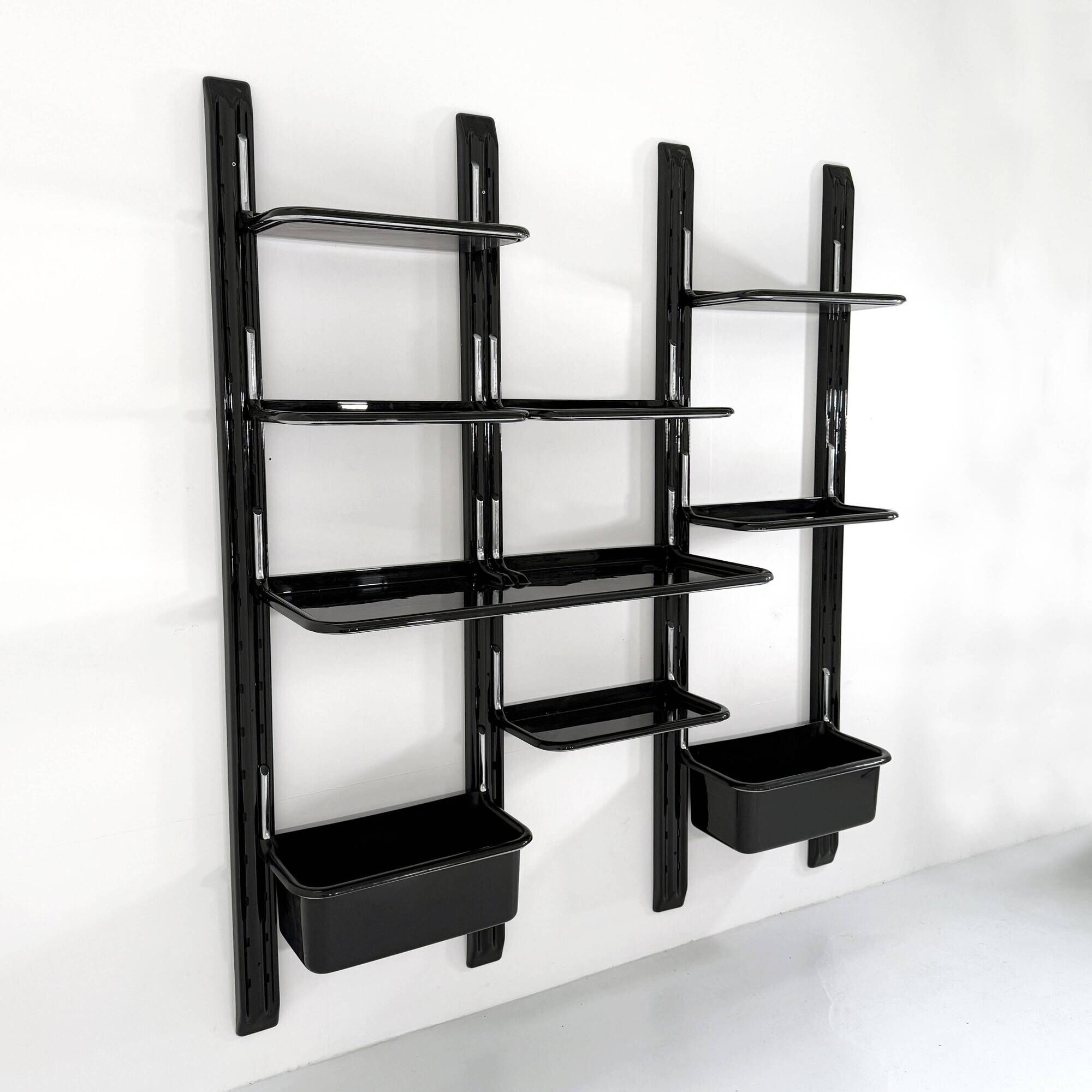Speedy modular shelving unit by Alberto Rosselli for Saporiti, 1970