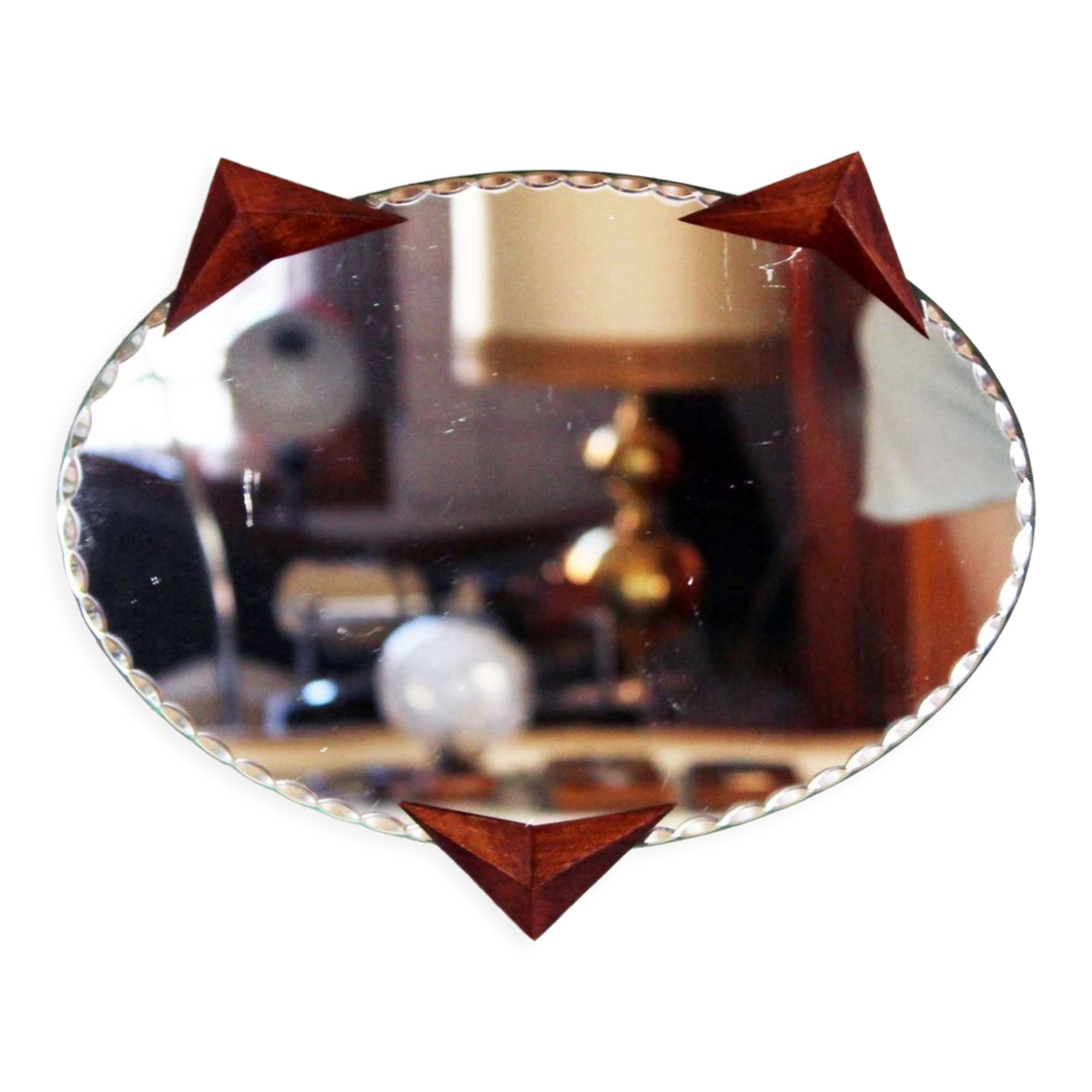 Vintage cat mirror