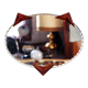 Vintage cat mirror
