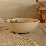 Small vintage ceramic drainer with radish pattern stoneware effect