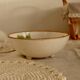 Small vintage ceramic drainer with radish pattern stoneware effect