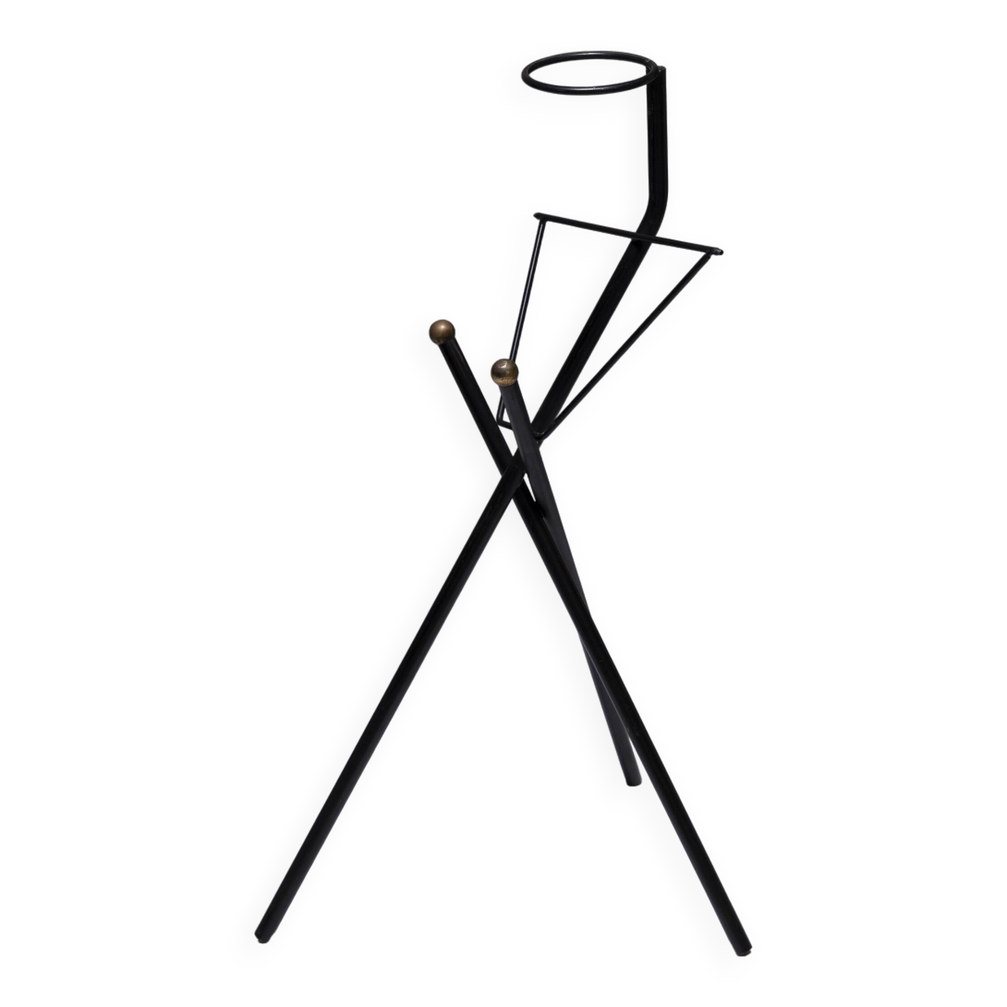 Wrought iron ashtray holder, 1950s