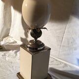 Paire de lampes oeufs style Hollywood Regency